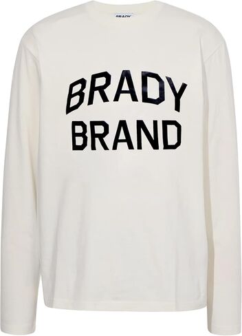 BRADY Men's Cotton Jersey Brand Long Sleeve Tee in Kuwait
