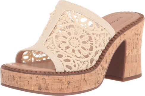 Lucky Brand Women's Talvy Macrame Platform Sandal Mule in Saudi Arabia