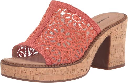Lucky Brand Women's Talvy Macrame Platform Sandal Mule in Kuwait