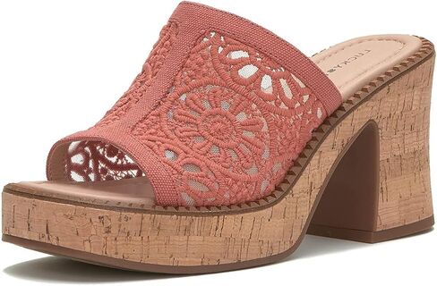 Lucky Brand Women's Talvy Macrame Platform Sandal Mule in Kuwait