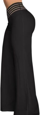 SOFIA'S Choice بنطال نسائي واسع الساق متقاطع عالي الخصر بالازو in Kuwait