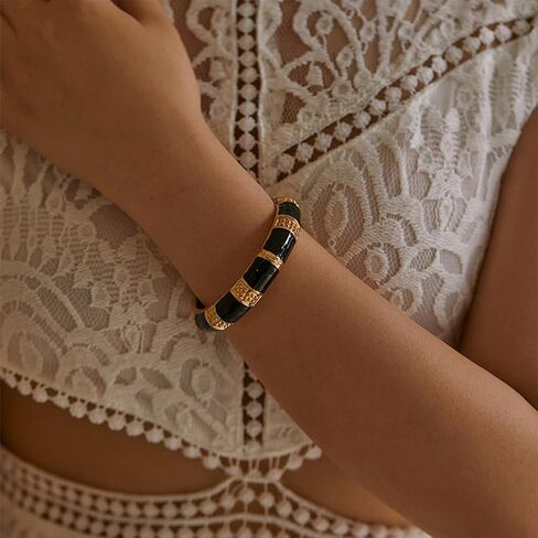 البوهيمي الكفة الإسورة للنساء مكتنزة الذهب أساور العصرية متمحور الكفة مفتوحة واسعة سوار ذهب الحد الأدنى الإسورة بوهو مجوهرات in Kuwait