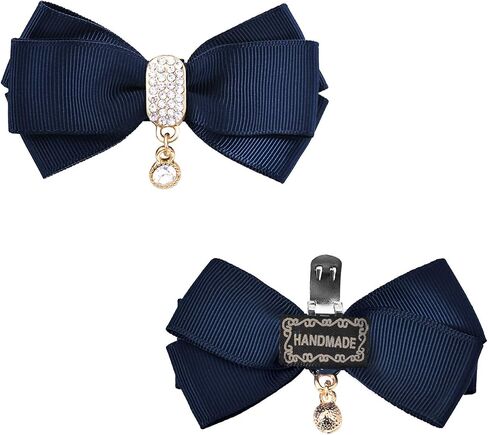 ELEGANTPARK Shoes Dress Hat Accessories Fashion Rhinestones Crystal Shoe Clips 2 Pcs Multi Color in Saudi Arabia