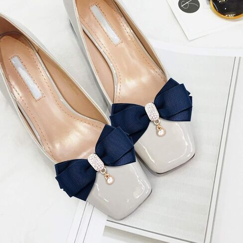 ELEGANTPARK Shoes Dress Hat Accessories Fashion Rhinestones Crystal Shoe Clips 2 Pcs Multi Color in Saudi Arabia