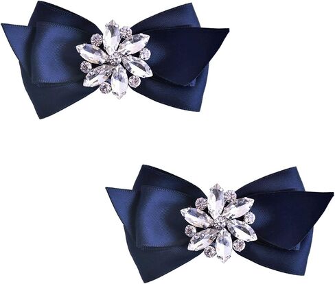 ELEGANTPARK Shoes Dress Hat Accessories Fashion Rhinestones Crystal Shoe Clips 2 Pcs Multi Color in Saudi Arabia