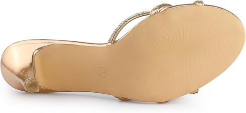 Allegra K Women's Rhinestone Strappy Heel Mules in Kuwait