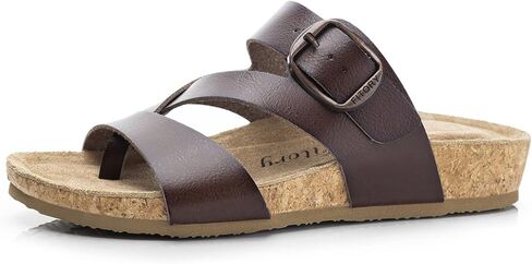 صندل نسائي مريح من FITORY بنعل داخلي من الجلد السويدي الأصلي بنسبة 100% in Kuwait