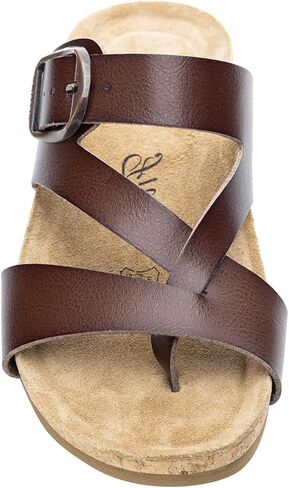 صندل نسائي مريح من FITORY بنعل داخلي من الجلد السويدي الأصلي بنسبة 100% in Kuwait