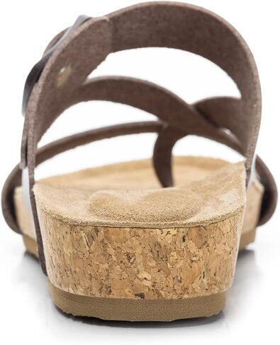 صندل نسائي مريح من FITORY بنعل داخلي من الجلد السويدي الأصلي بنسبة 100% in Kuwait