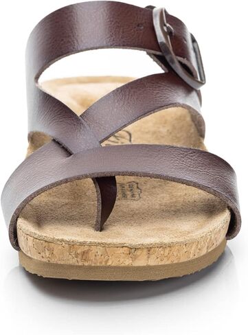 صندل نسائي مريح من FITORY بنعل داخلي من الجلد السويدي الأصلي بنسبة 100% in Kuwait