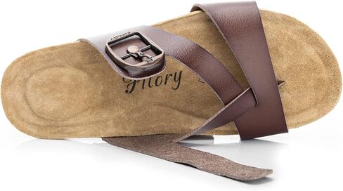 صندل نسائي مريح من FITORY بنعل داخلي من الجلد السويدي الأصلي بنسبة 100% in Kuwait