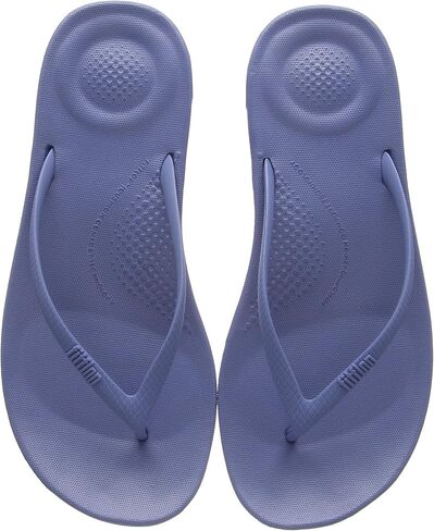 FitFlop Womens iQushion Rubber Flip-Flops with Contoured Footbed for Walking, Lightweight Ergonomic Flip Flop Sandals with Arch Support and Foot Impact Pillows in Saudi Arabia