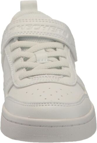 Skechers Kids Boy's Smooth Street Sneaker, White, 3 Little Kid in Saudi Arabia
