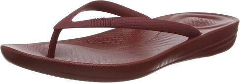 FitFlop Womens iQushion Rubber Flip-Flops with Contoured Footbed for Walking, Lightweight Ergonomic Flip Flop Sandals with Arch Support and Foot Impact Pillows in Saudi Arabia