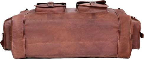 Leather 24 Inch U Zip holdall Luggage Handmade Duffel Bag Carryall Weekender Travel Overnight Gym Sports Carry On Duffel Bag For Men And Women in Saudi Arabia