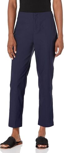 NIC+ZOE Women's Petite 26" Polished WONDERSTRETCH Straight Ankle Pant, Dark Indigo in Saudi Arabia