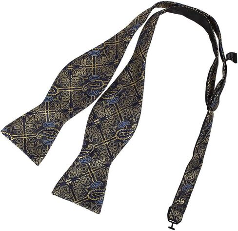 ربطة عنق دان سميث باللون الوردي والأصفر للرجال من الألياف الدقيقة الرسمية وربطة عنق ذاتية المربوطة باللون البرتقالي والأحمر in Kuwait