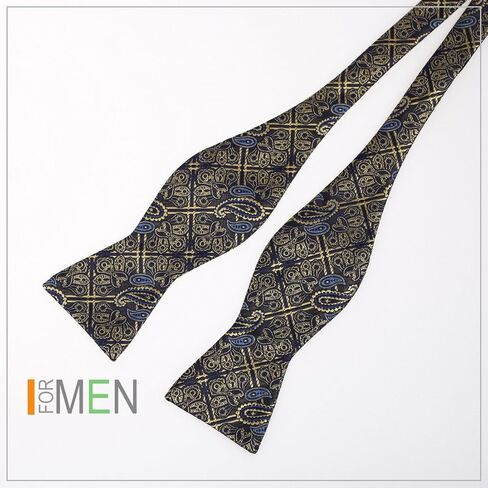 ربطة عنق دان سميث باللون الوردي والأصفر للرجال من الألياف الدقيقة الرسمية وربطة عنق ذاتية المربوطة باللون البرتقالي والأحمر in Kuwait