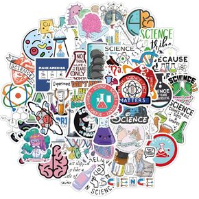 ملصقات مختبر العلوم المضحكة للطلاب والكمبيوتر المحمول ومختبر الكيمياء وملصقات السيارات والدراجات النارية والأمتعة وخوذة الكتابة على الجدران وملصقات لوح التزلج (مختبر العلوم) in Kuwait