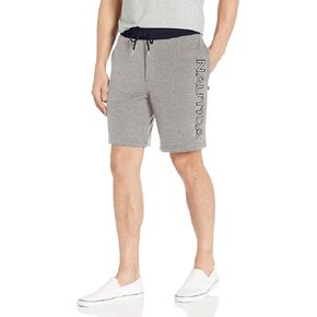 Nautica Men's Fleece Knit Logo Shorts