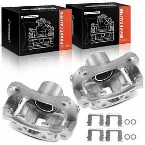 A-Premium Disc Brake Caliper Assembly with Bracket Compatible with Select Hyundai and Kia Models - Tiburon 2003-2005, Sonata 2004-2005, Optima, Magentis 2003-2006 - Front Driver and Passenger Side