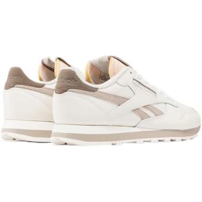 Reebok Women's Classic Leather Sneaker, Chalk/Ash/Utility Brown, 9.5