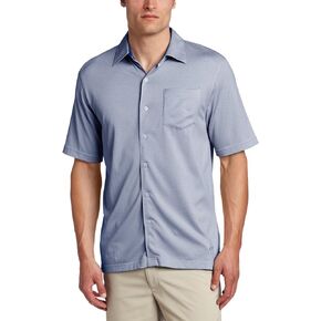 Greg Norman Collection Men's Herringbone Pocket Button Front Shirt