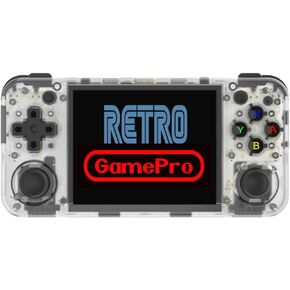 RG35XX H Retro Handheld Game Console , 3.5 Inch IPS Screen Linux System Built-in 64G TF Card 5528 Games Support HDMI TV Output 5G WiFi Bluetooth 4.2 (RG35XX H Black)
