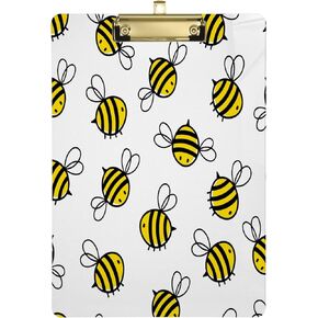 xigua American Football Pattern Clipboard 9 x 12.5 Inches | Decorative Clipboard for School, Office, Nurse, Art, Business | Clipboard with Low Profile Gold Clip