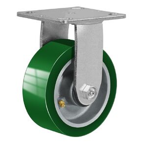 6"x2" Industrial Casters- Heavy Duty Casters,Polyurethane on Aluminum Casters - Loading Capacity up to 1250LB.Use for Platform Truck,Workbench,Lift Tables(1 Swivel)