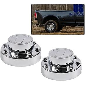 2Pack Rear Alcoa Alloy Wheel Center Caps Hupcaps Replacement for Dodge 2011-2016 Ram 3500 1-Ton