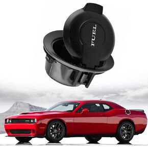 غطاء باب حشو الوقود من Moonlinks متوافق مع 2008-2023 دودج تشالنجر غطاء غطاء الغاز إصدار البخار، غطاء باب حشو الوقود لـ 68250120AA، غطاء باب حشو خزان وقود السيارة استبدال ألياف الكربون in Kuwait