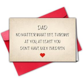 Funny Father’s Day Card for Grandpa, Humorous Grandfather Gift Card from Children, Love Card for Grandson Granddaughter to Grandpa