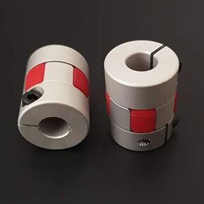 2pcs 5mm to 8mm Shaft Coupling 25mm L 20mm OD Aluminum Joint Connector Stepper Motor Leadscrew Flexible Coupler for CR10 CR-10 CR-10S Ender 3 V2 Pro /5, A8 3D Printer