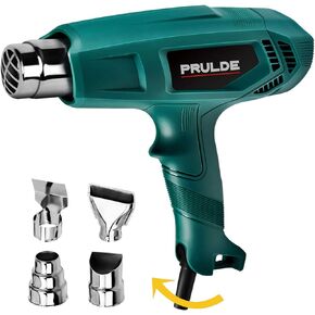 Heat Gun, Dual Temperature Settings 752℉-1112℉Hot Air Gun Kit with 4 Nozzles for Crafts, Shrink Wrapping/Tubing, Paint Removing (HG0080)