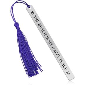 Beach Lover Gift Beach Theme Bookmark Gift for Girls Women Sister Bestie Boy Teens Beach Lover Graduation Gift Vacation Gift for Beach Lover Birthday Christmas Summer Beach Gift for Friend Bookmark