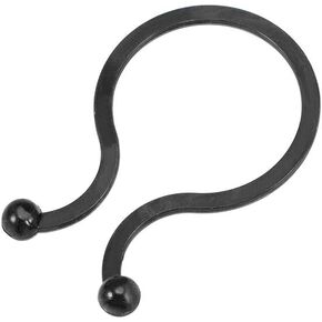 uxcell Twist Lock Cable Wire Ties Nylon U Shape Save Place 18mm Dia Black 100pcs