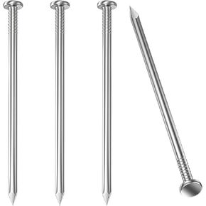120PCS Hardware Nails, Wood Nails, Long Nails, Galvanized Concrete Wall Nail for Hanging Pictures and Woodworking, Cement Nails Suit for Drywall and Pine (2-1/2 in)