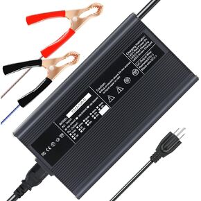 ExpertPower 48V 10A Smart Charger for Lithium LiFePO4 Deep Cycle Rechargeable Batteries