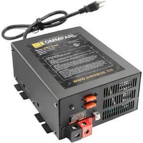 RV Converter | Multiple Capacities | RV Power Converter | RV Battery Chargers with 3 Stage Smart Charging Mode for rv Converter 110/120 VAC to DC 12 Volt,Camper Power Converter, Black(55AMP)