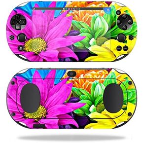 MightySkins Skin Compatible with Sony PS Vita (Wi-Fi 2nd Gen) wrap Cover Sticker Skins Colorful Flowers
