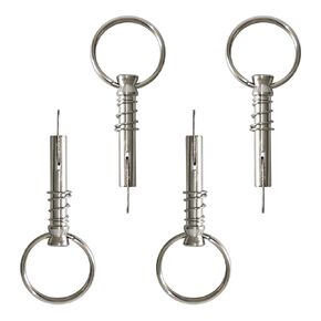 DNB Quick Release Pin - 8 Pcs Marine Grade 316 Stainless Steel 1/4" Diameter Bimini Top Pins - with Pull Ring