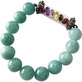 Thai Jade Bracelet Women Good Luck Gems Real Ring Business Luck, MONEY ATTRACTION Bead Good Luck and Wealth Jewelry Naga Eye Color Multi-Color Pendant