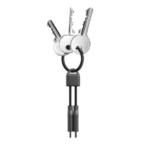 NOMAD ChargeKey - USB C to USB C Keychain Charger - The Ultimate Charging Solution for The Modern, Portable Charger for iPhone, Charger USB Keychain