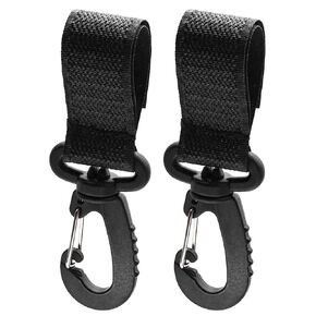 Baby Stroller Hooks Clip Universal Stroller Clips Stroller Accessories Hook Mommy Hook for Stroller Perfect for Shopping Cart,Stroller,Rollator,Bicycles,etc, 2Pcs Rose red
