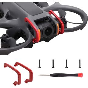 Bumper Guards Protect Bar for Avata 2 Aluminum Alloy Anti-Collision Camera Lens Protector, Gimbal Bumper for DJI Avata 2 Drone (Black)