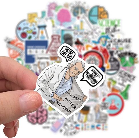 ملصقات مختبر العلوم المضحكة للطلاب والكمبيوتر المحمول ومختبر الكيمياء وملصقات السيارات والدراجات النارية والأمتعة وخوذة الكتابة على الجدران وملصقات لوح التزلج (مختبر العلوم) in Kuwait