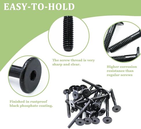 014973445805 مسامير توصيل مشتركة، 1/4-20 × 2.36، أسود، عبوة من 12 قطعة in Kuwait