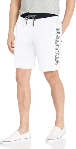 Nautica Men's Fleece Knit Logo Shorts in Saudi Arabia