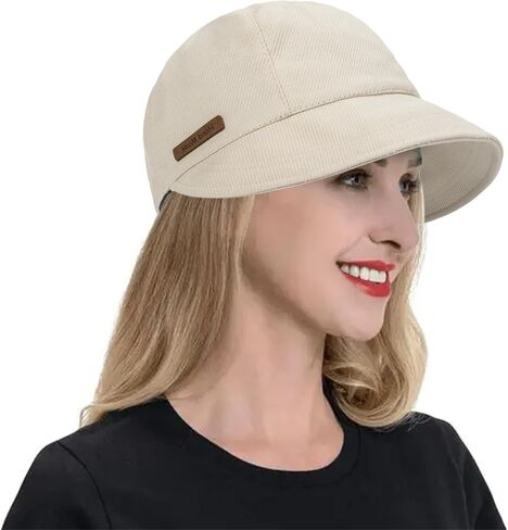 قبعة بيسبول نسائية صيفية من القطن قابلة للتعديل - قبعة مرنة بحافة قابلة للطي - قبعة شمسية للجري - جولف - رياضة - بلغت ذروتها - قبعة للمشي لمسافات طويلة in Kuwait